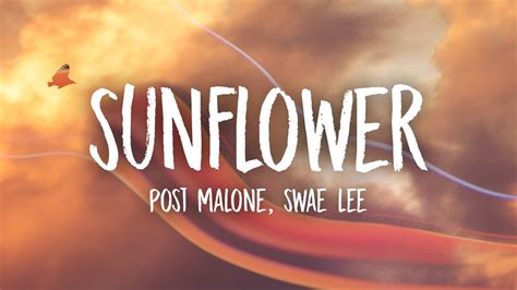 lyrics sunflower post malone swae lee